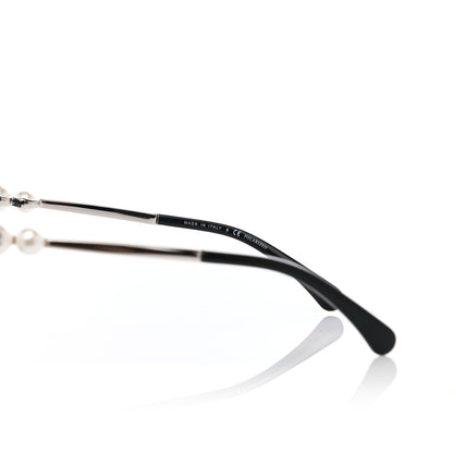 Chanel Acetate Pearl Sunglasses Black 6 of 7