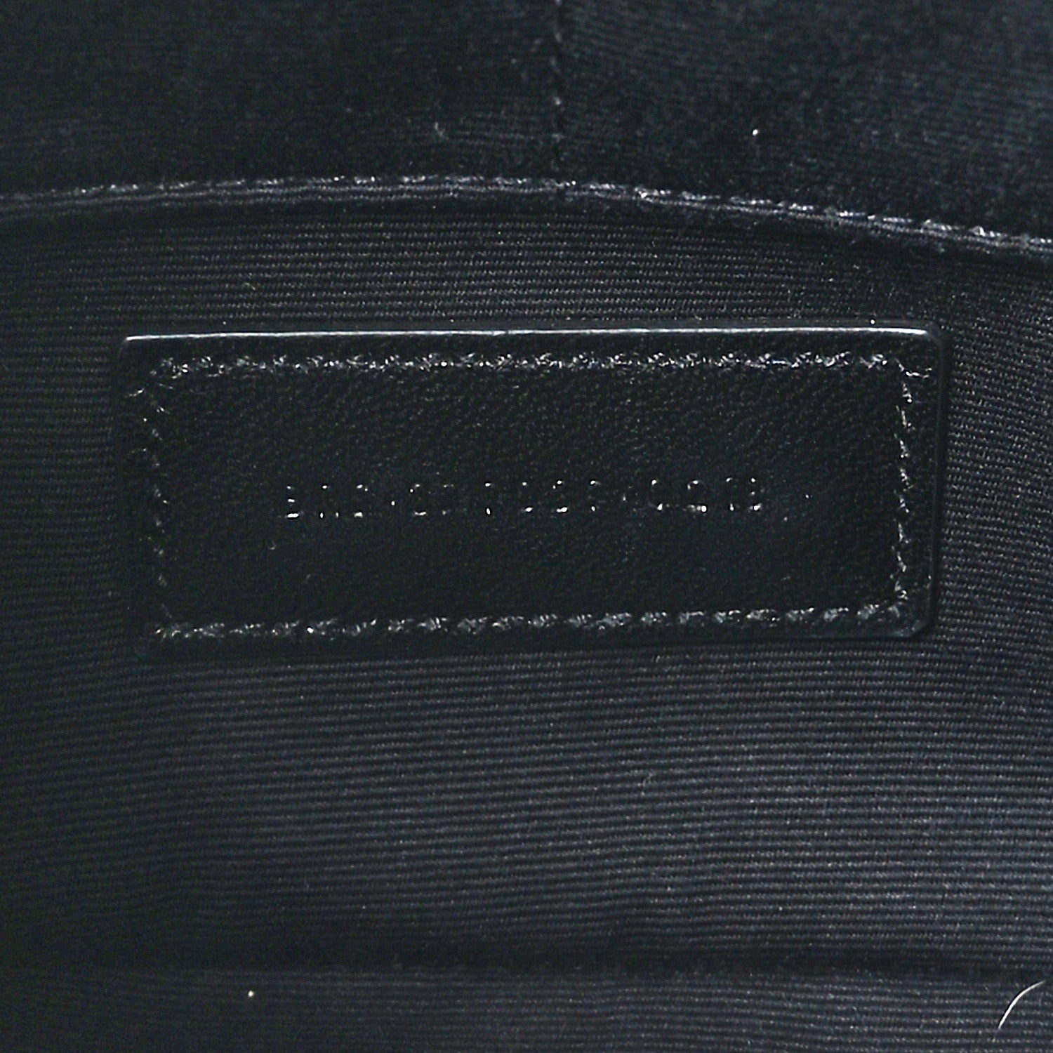 Saint Laurent Calfskin Matelasse Chevron Monogram A5 Wristlet Black 7 of 9