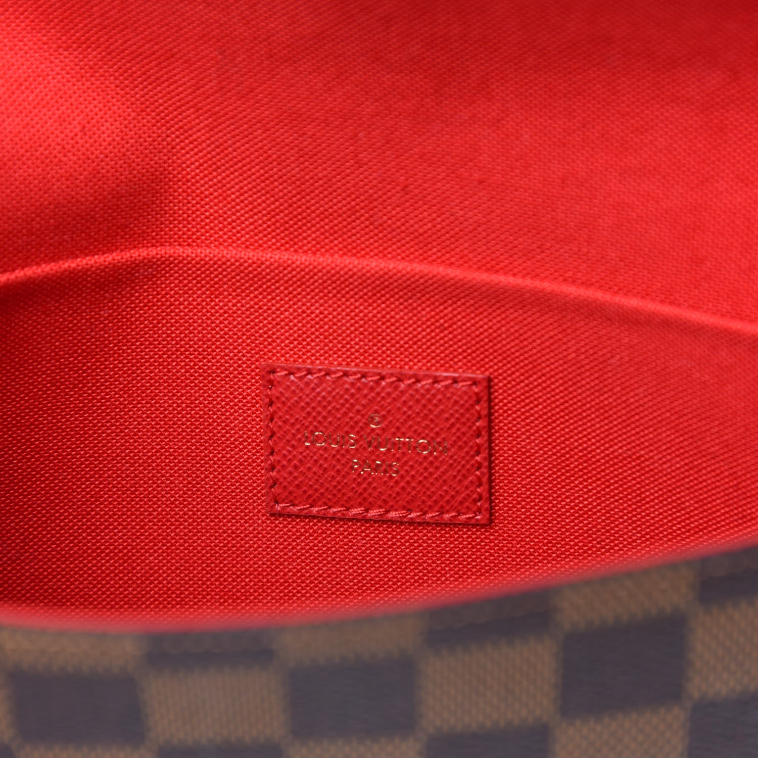 Louis Vuitton Damier Ebene Pochette Felicie Chain Wallet 7 of 8