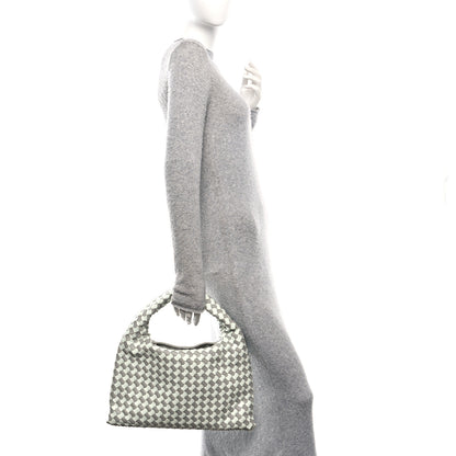 Bottega Veneta Calfskin Intrecciato Small Hop Agate Glacier 2 of 9