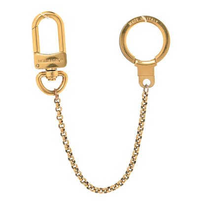 Louis Vuitton Metal Pochette Extender Key Ring Chain Gold 1 of 4
