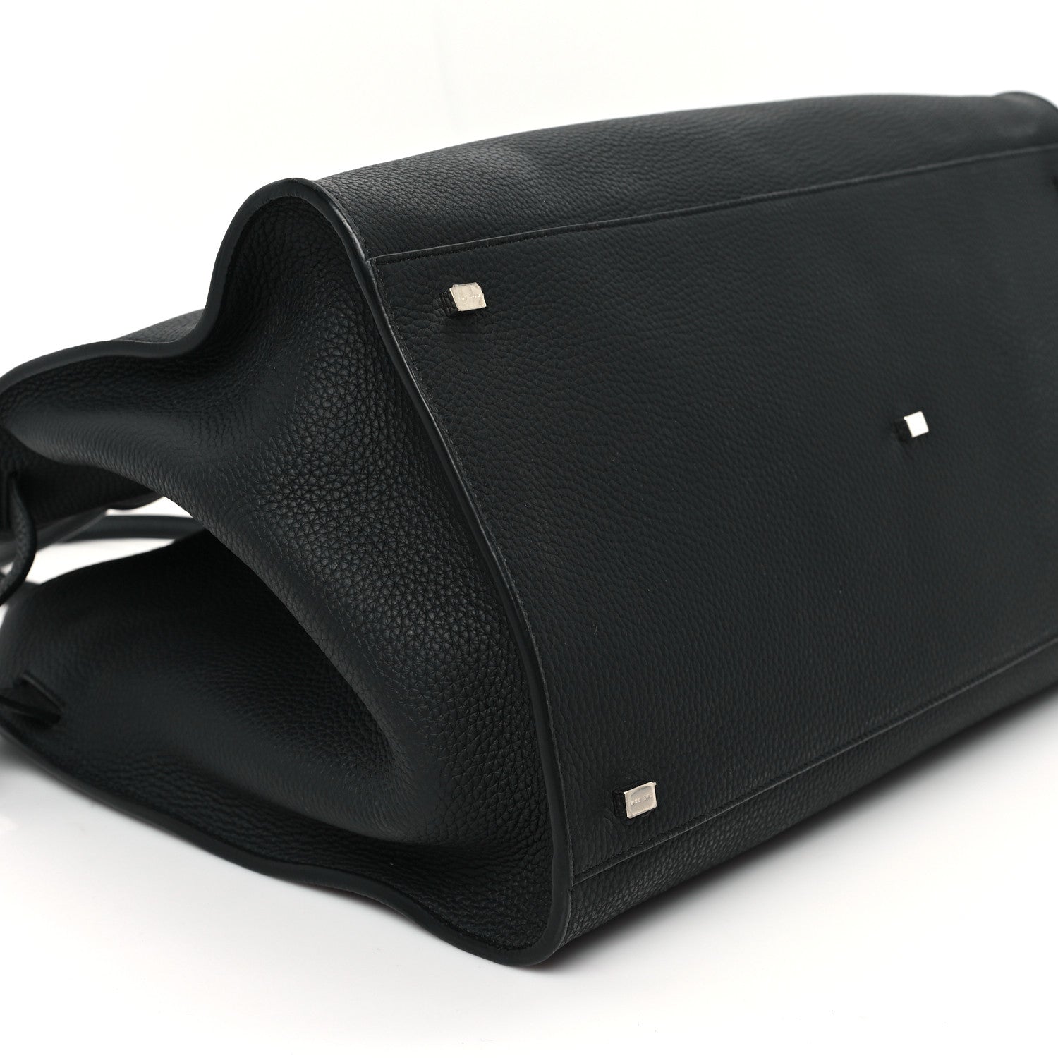 The Row Grained Calfskin Soft Margaux 17 Black 8 of 10