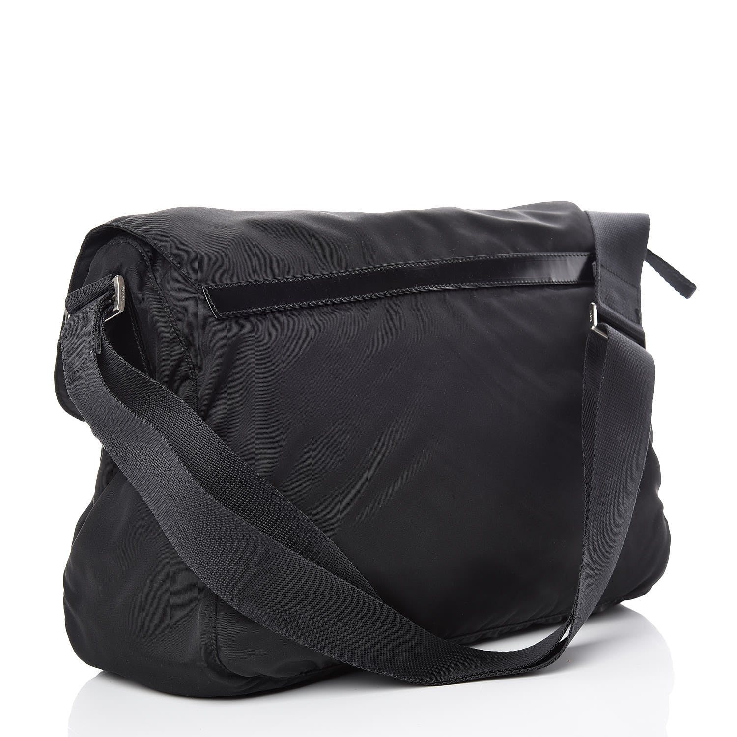 Prada Nylon Vela Messenger Bag Black 3 of 8