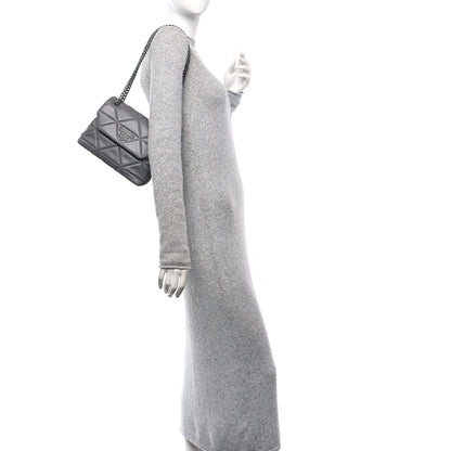 Prada Nappa Triangle Stitched Small Spectrum Bag Marmo 2 of 9