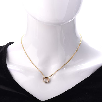 Cartier 18K Pink Yellow White Gold Baby Trinity Pendant Necklace 2 of 5