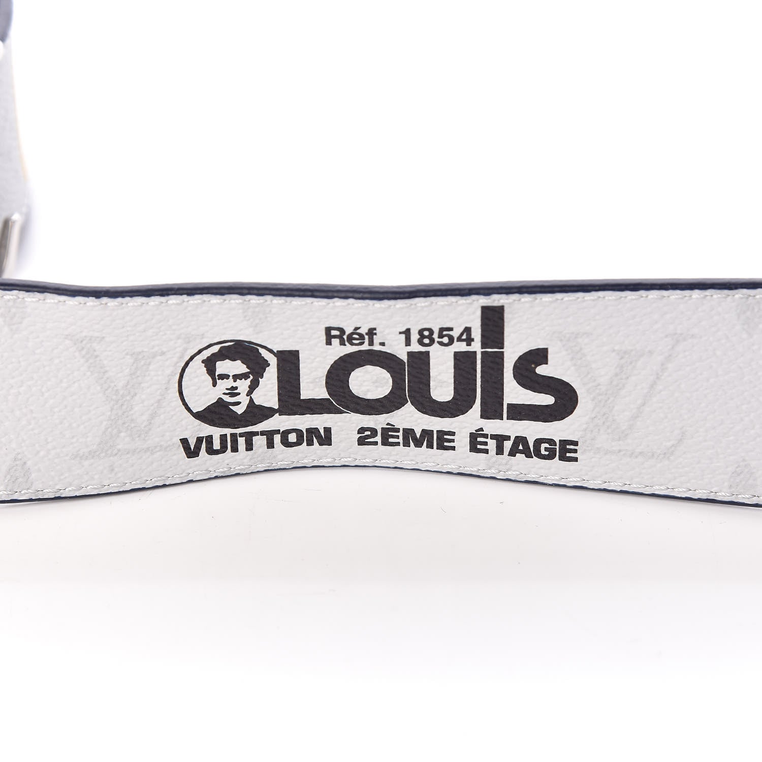 LOUIS VUITTON ホワイトラバーベルト Louis Vuitton LV Initiales Reversible Belt Monogram Eclipse