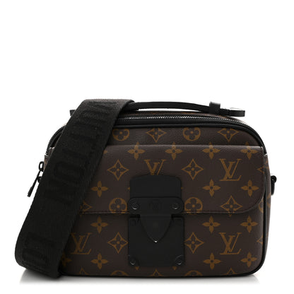 Louis Vuitton Monogram Macassar S Lock Messenger 1 of 12