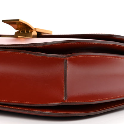 Celine Box Calfskin Medium Classic Box Flap Bag Dark Brick 10 of 13