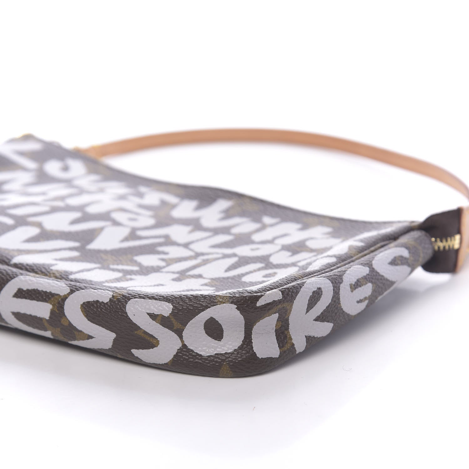 Louis Vuitton Monogram Graffiti Pochette Accessories Silver 9 of 10