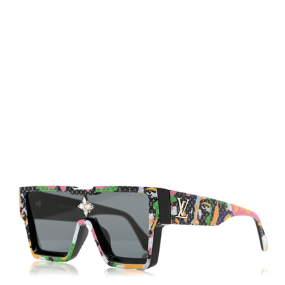 Louis Vuitton Acetate Swarovski Monogram Portrait Crystal Cyclone Sunglasses Z2031W Multicolor 1 of 8