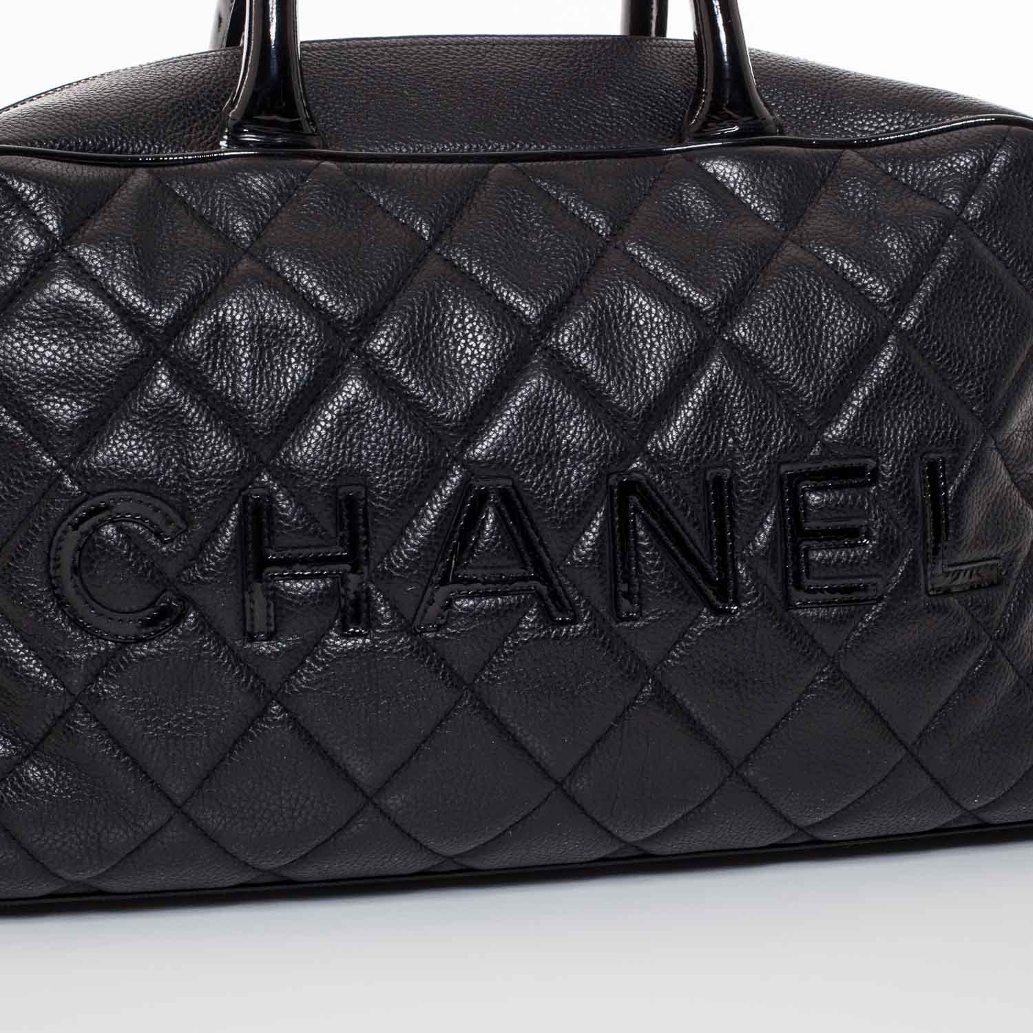Chanel Caviar Quilted Boston Black 4 of 9