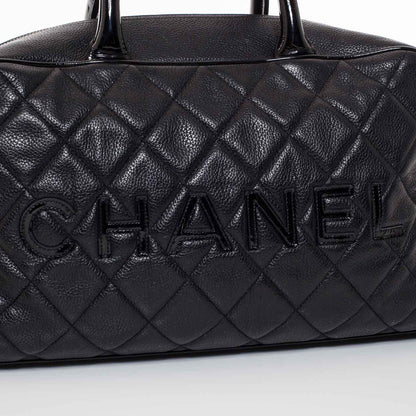Chanel Caviar Quilted Boston Black 4 of 9
