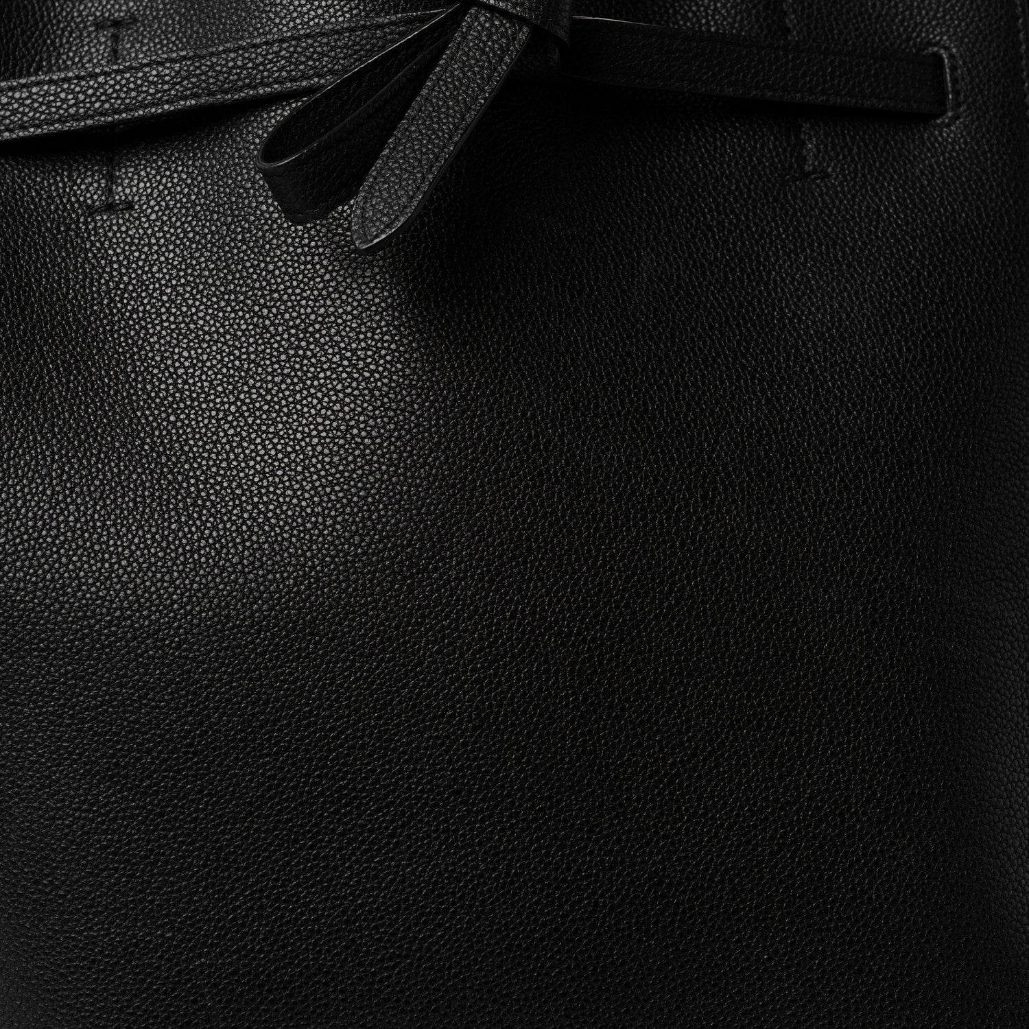 Celine Soft Grained Calfskin Small Belt Cabas Phantom Black 10 of 10