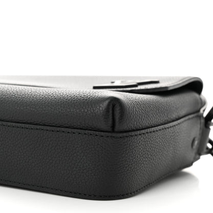 Louis Vuitton Calfskin Aerogram Fastline Messenger Black 9 of 11