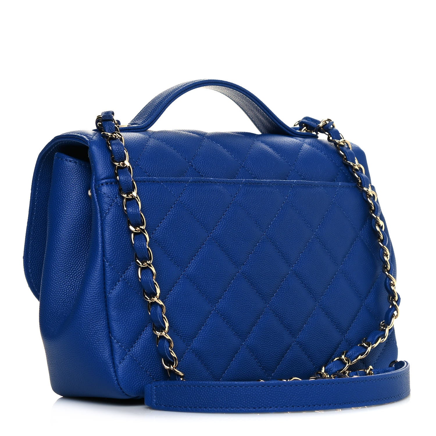 Chanel Caviar Quilted Medium Business Affinity Flap Dark Blue 3 of 11