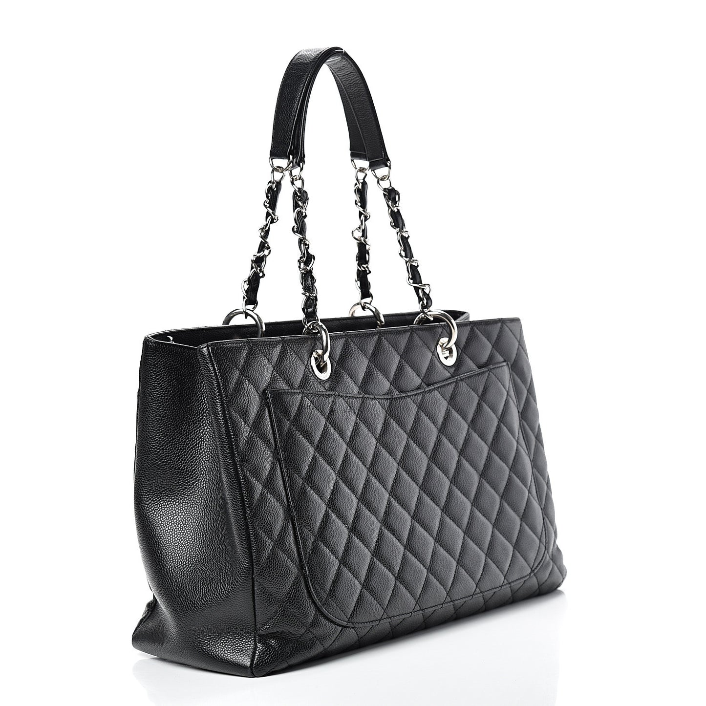 Caviar Quilted XL Grand Shopping Tote GST Black