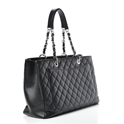 Chanel Caviar Quilted XL Grand Shopping Tote GST Black 2 of 16