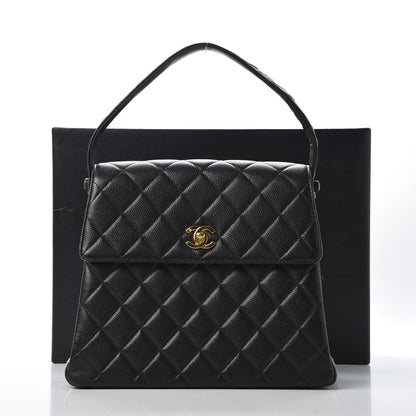 Chanel Caviar Quilted Medium Kelly Flap Black 11 of 11