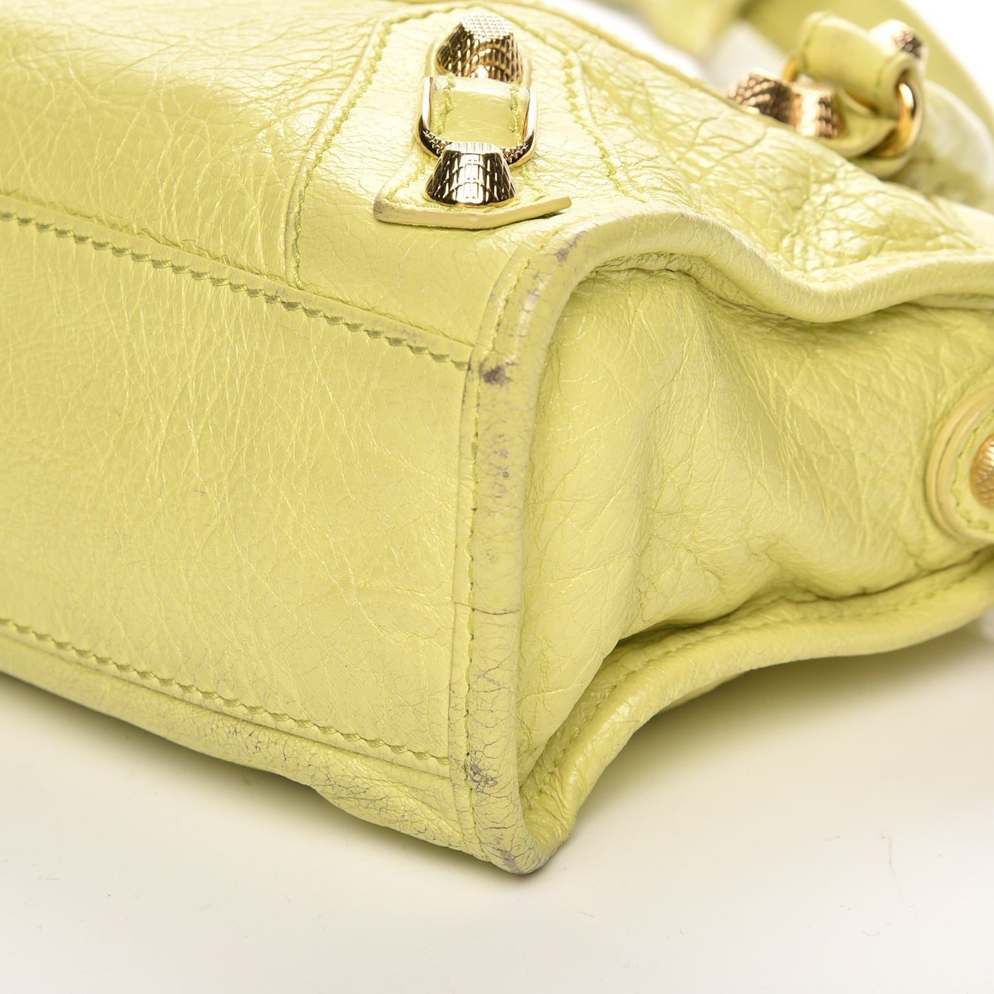 Agneau Giant 12 Gold Hardware Mini City Jaune Citronnade