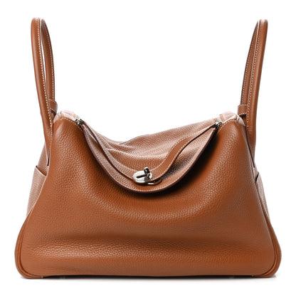 Hermes Taurillon Clemence Lindy 34 Gold 1 of 4