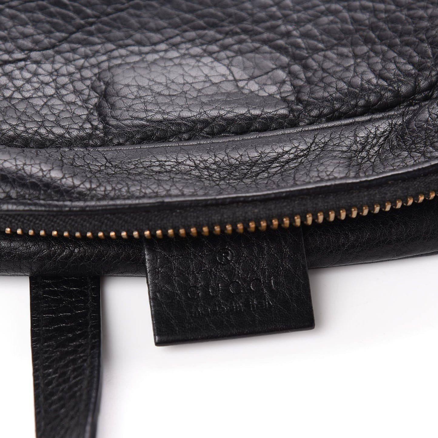 Pebbled Calfskin Mini Soho Disco Bag Black