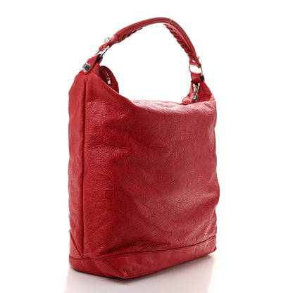 Balenciaga Agneau Giant 12 Silver Hardware Day Hobo Coquelicot 3 of 10
