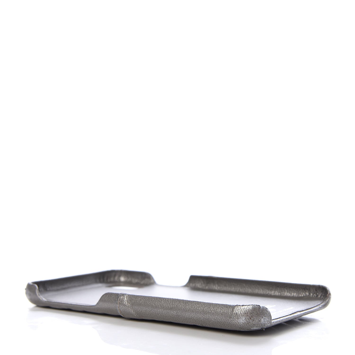 Chanel Goatskin Camellia Embossed iPhone X Case Grey 4 of 9