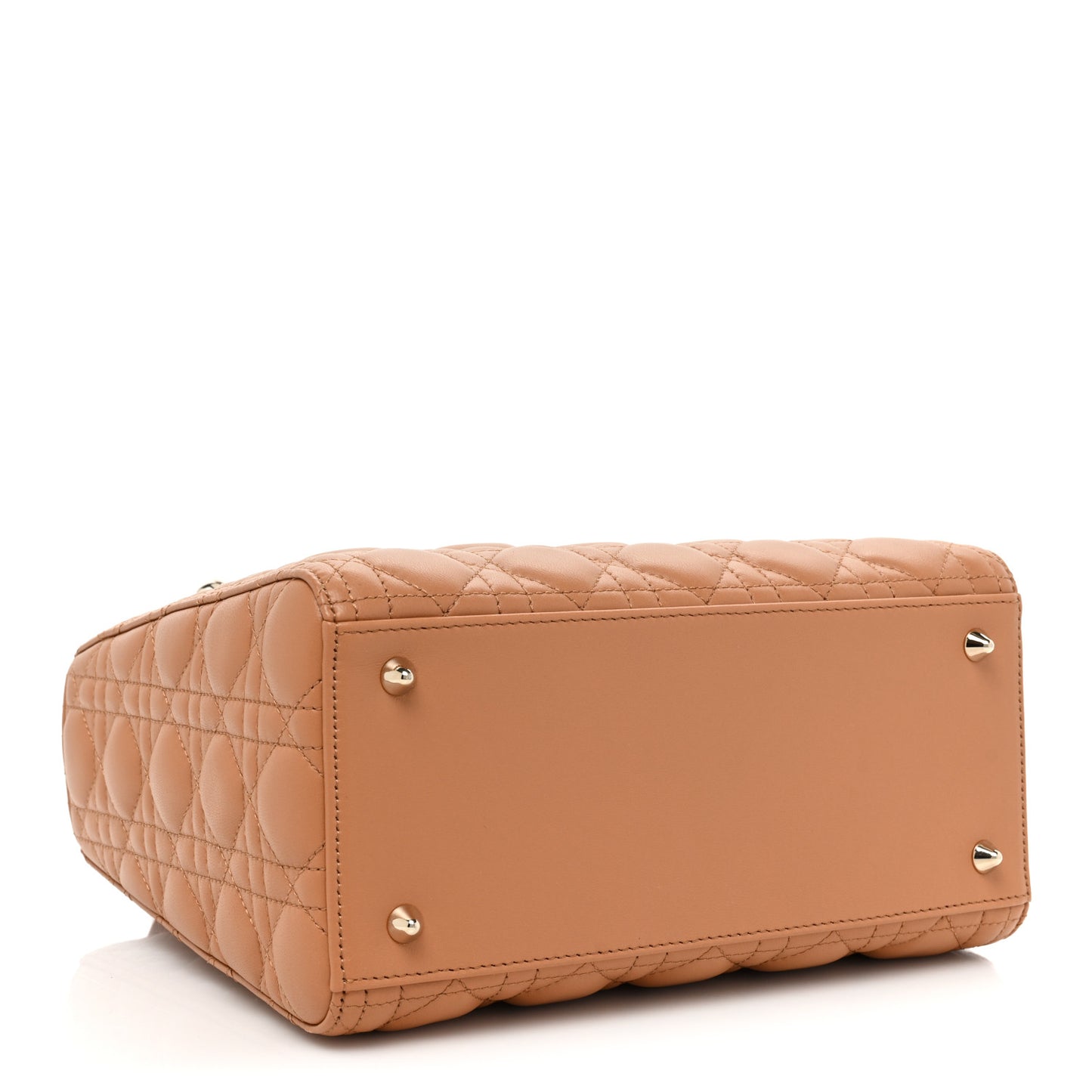 Lambskin Cannage Medium Lady Dior Amber