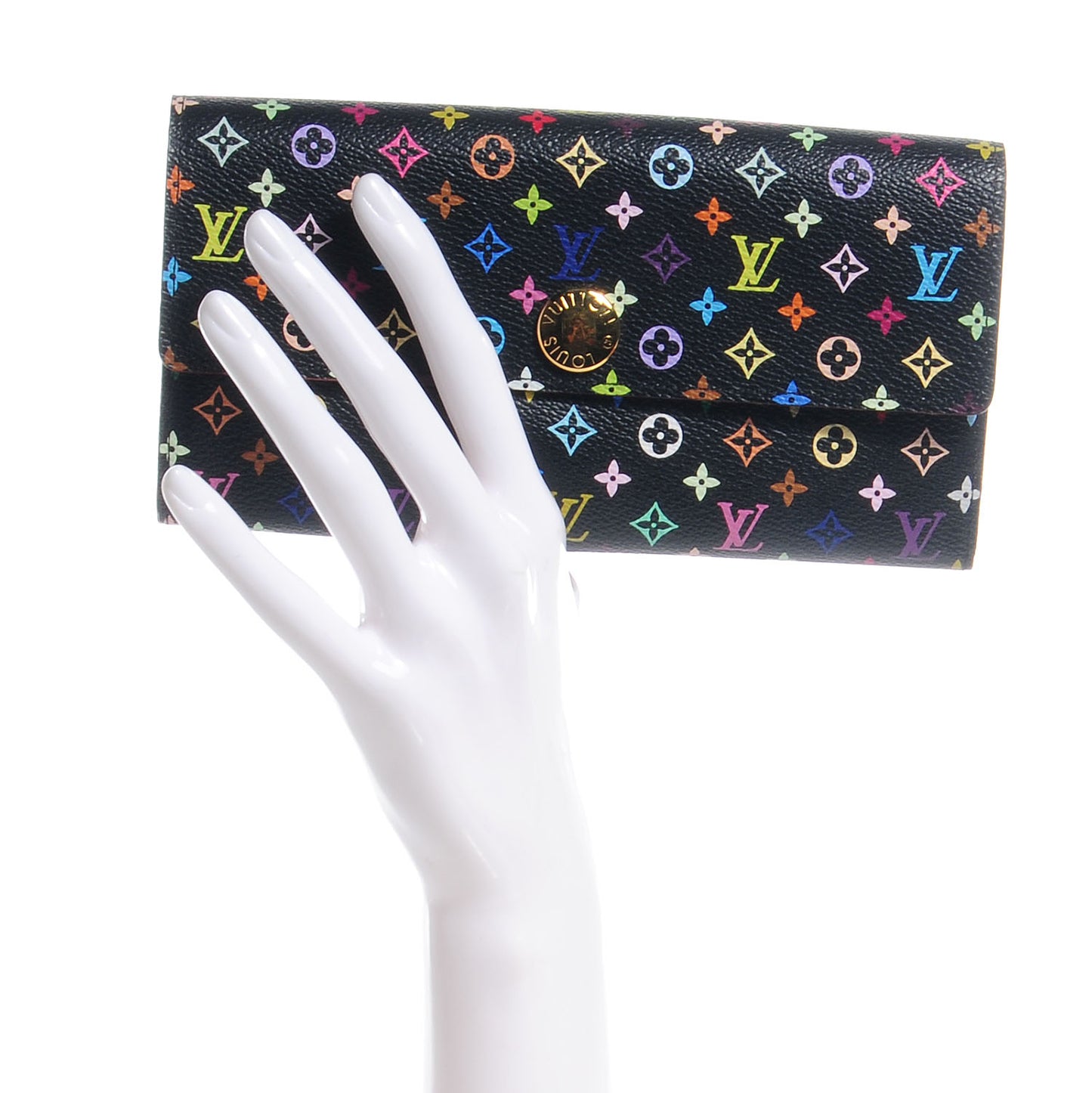 Monogram Multicolor Sarah Wallet Black Grenade