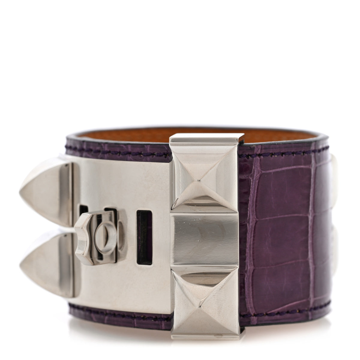 Shiny Alligator Collier de Chien CDC Bracelet S Amethyste