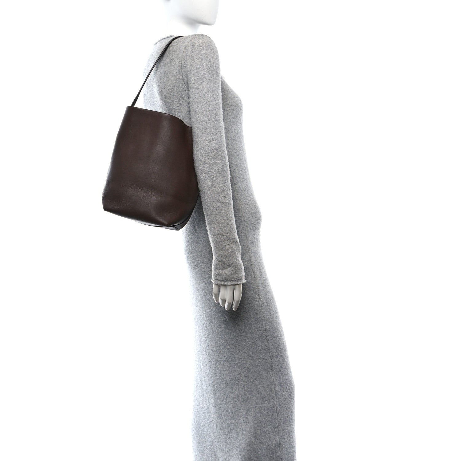 The Row Grained Calfskin Medium N/S Park Tote Acajou 2 of 13