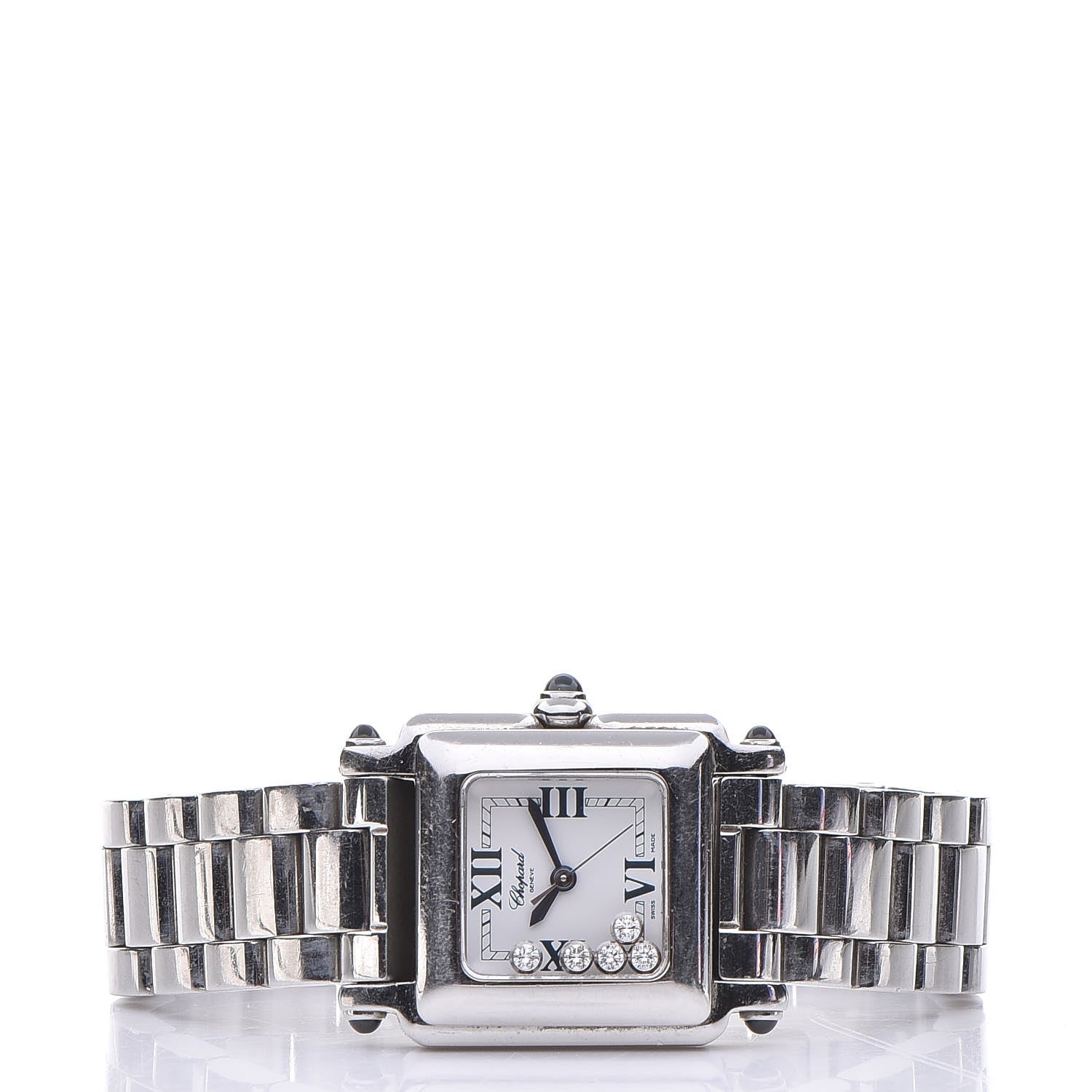 Chopard Stainless Steel 5 Floating Diamond 23mm 5 Happy Sport Quartz Watch White 27/8893-23 3 of 7