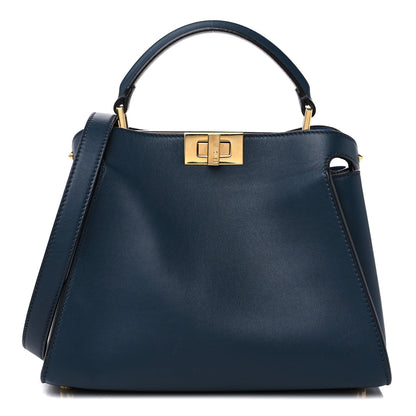 Fendi Vitello Tahiti Nappa Medium Peekaboo Iconic Essentially Satchel Notturno Grigio Polvere Nebula 1 of 13
