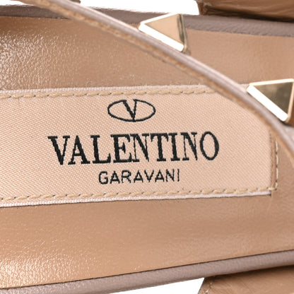 Valentino Garavani Patent Nappa Rockstud Ankle Strap 100mm Pumps 36 Poudre 7 of 9