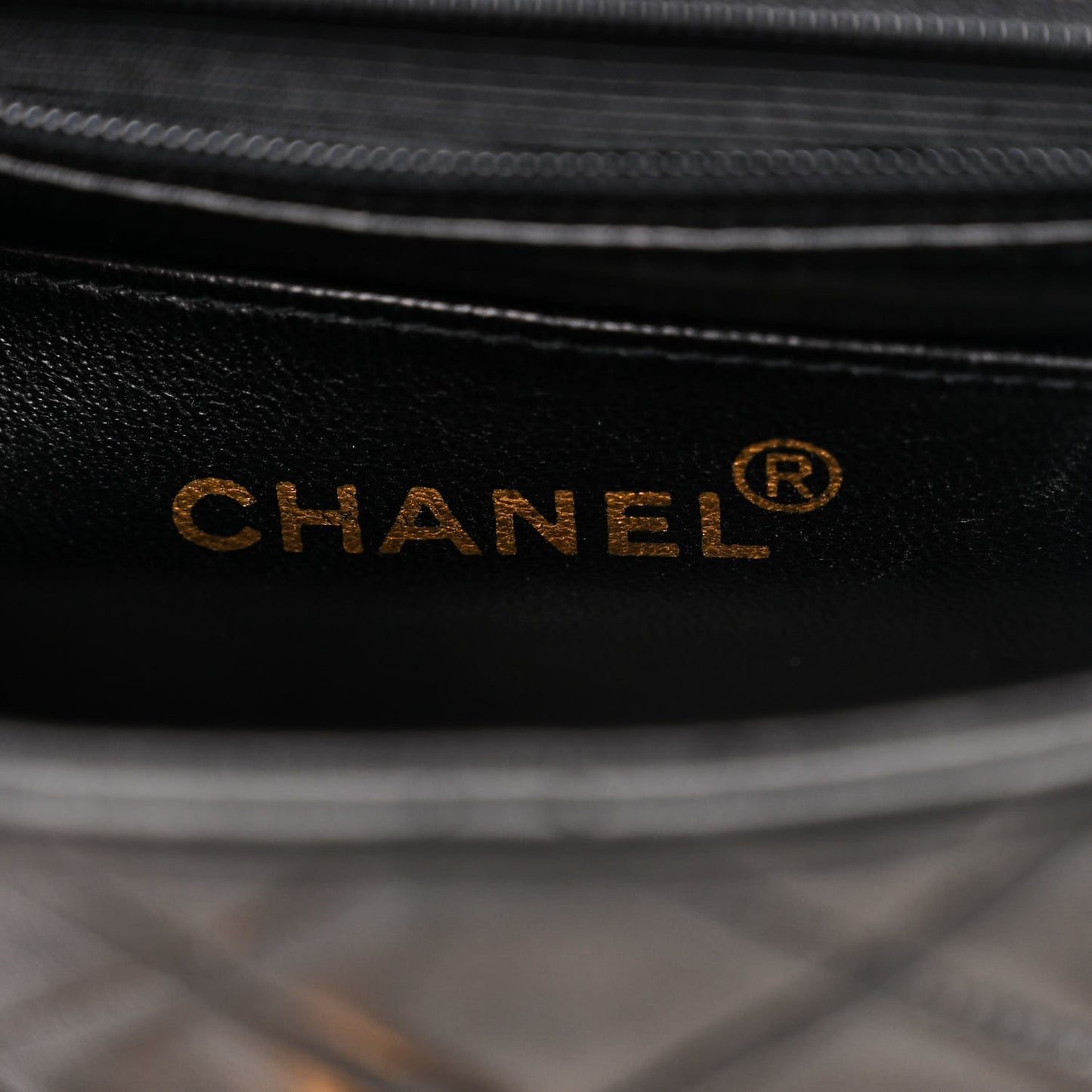 Lambskin Quilted Mini Square Flap Black
