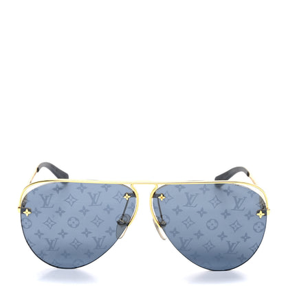 Louis Vuitton Metal Monogram Grease Sunglasses Z1172W Dark Gun 2 of 6
