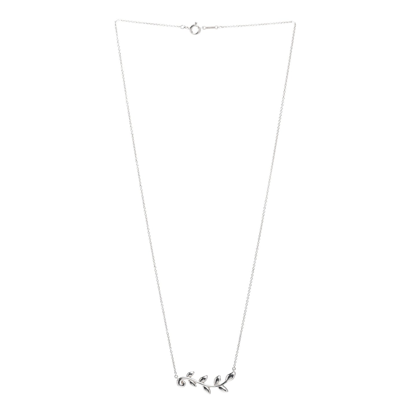 Sterling Silver Paloma Picasso Olive Leaf Vine Pendant Necklace