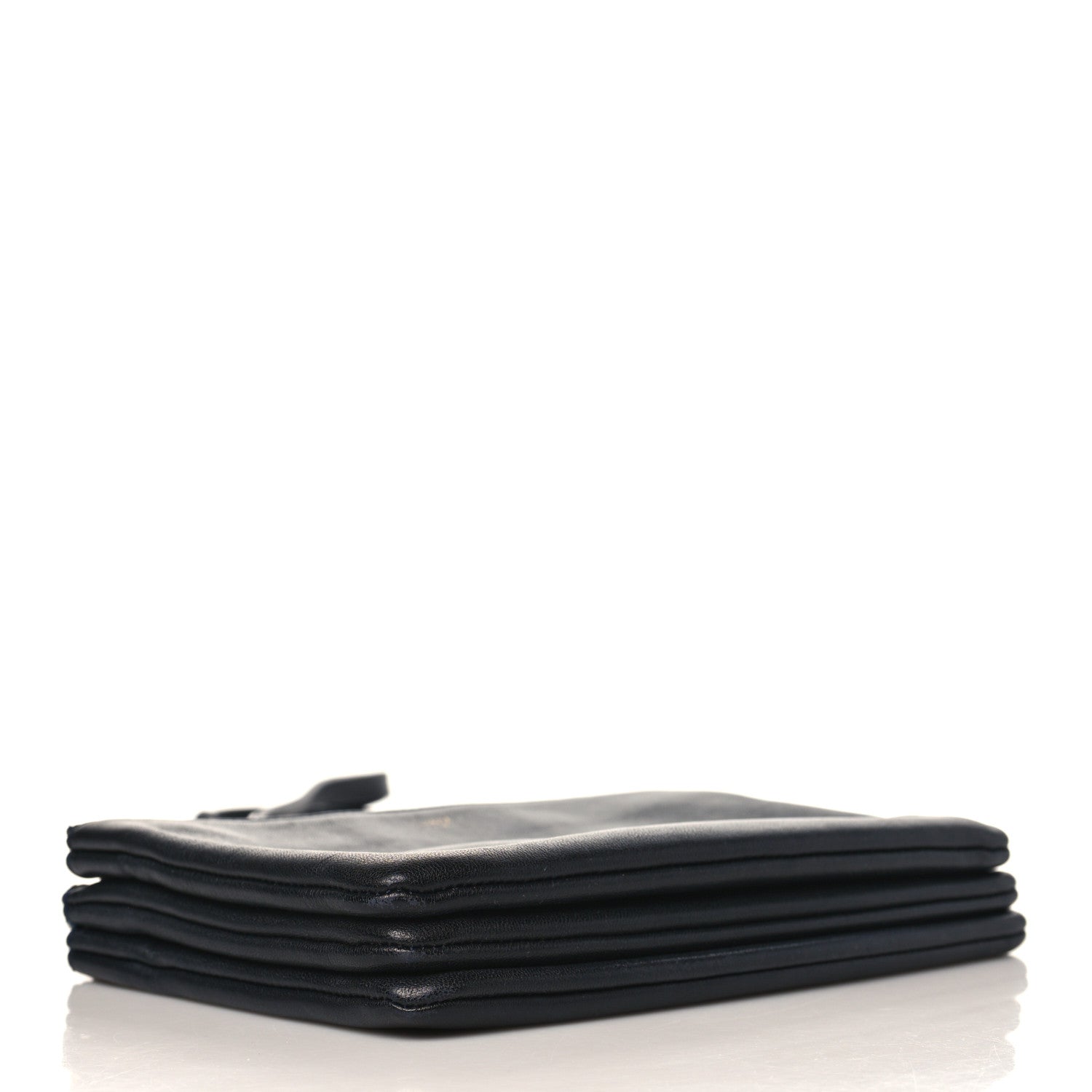Celine Lambskin Small Trio Crossbody Bag Black 4 of 10