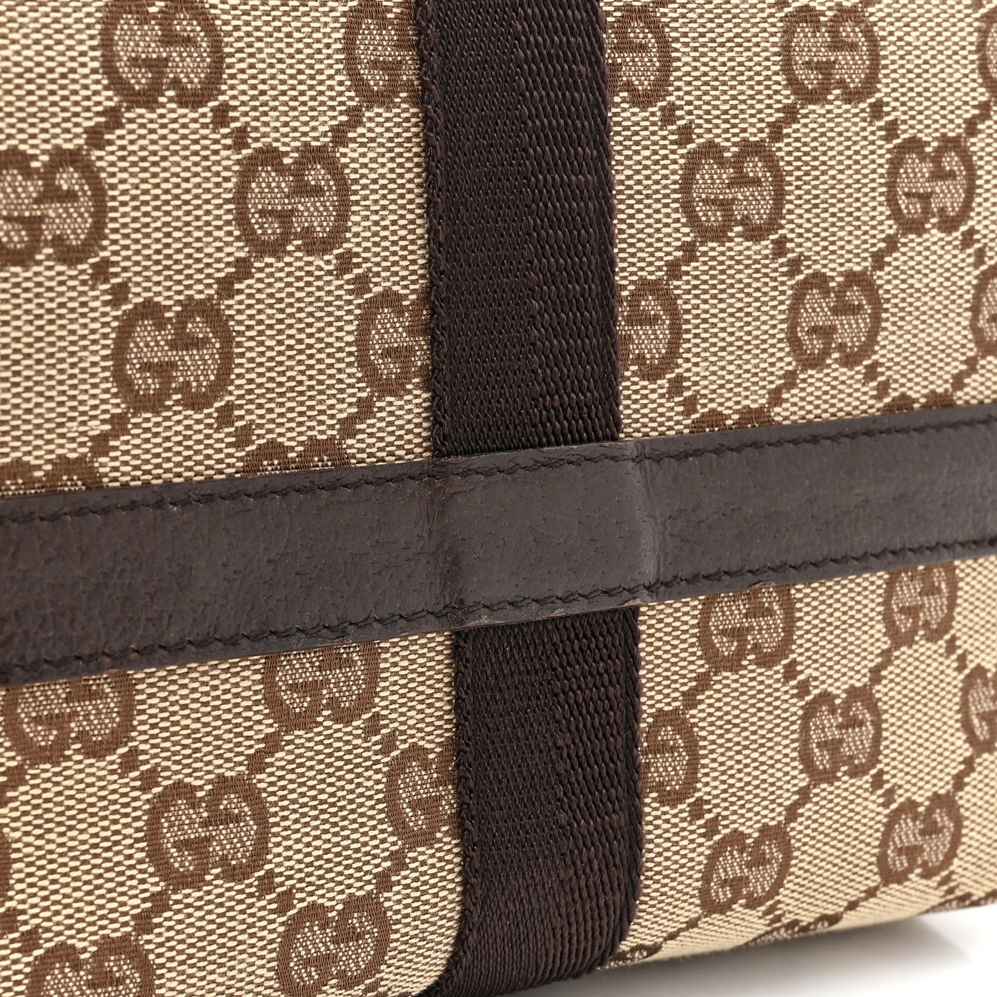 Monogram Waist Pouch Bag Dark Brown