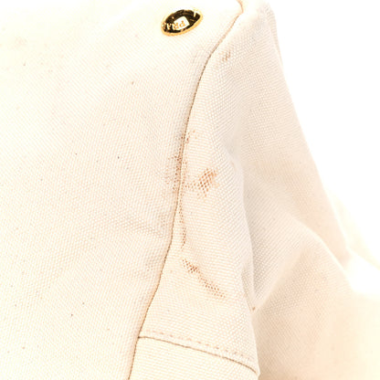 Prada Canapa Logo Tote Grezzo 10 of 12