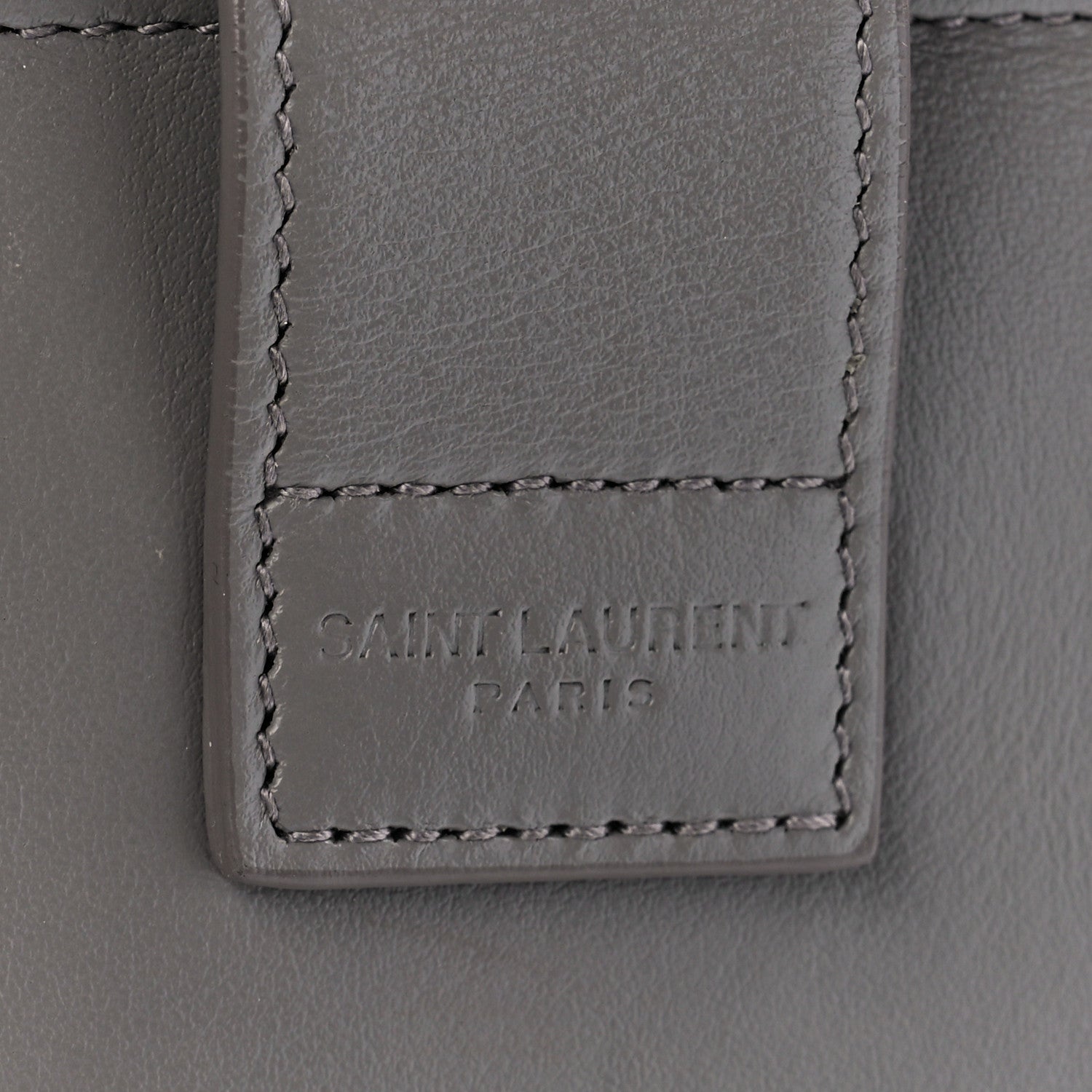 Saint Laurent Calfskin Small Monogram Cabas Fog 8 of 12