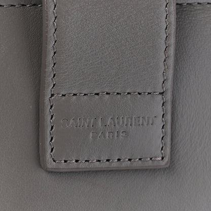 Saint Laurent Calfskin Small Monogram Cabas Fog 8 of 12