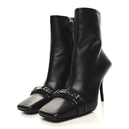 Givenchy Calfskin G Woven Ankle Boots 40 Black 3 of 8