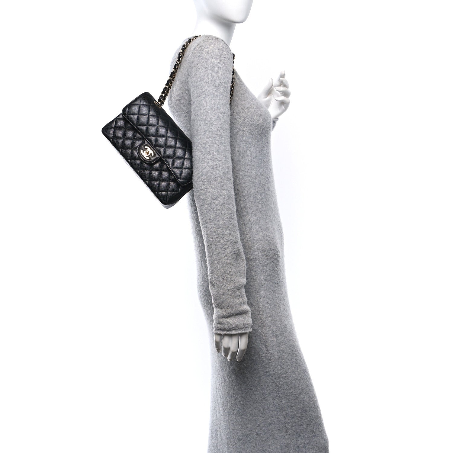 Chanel Caviar Quilted Small Double Flap Black 2 of 10