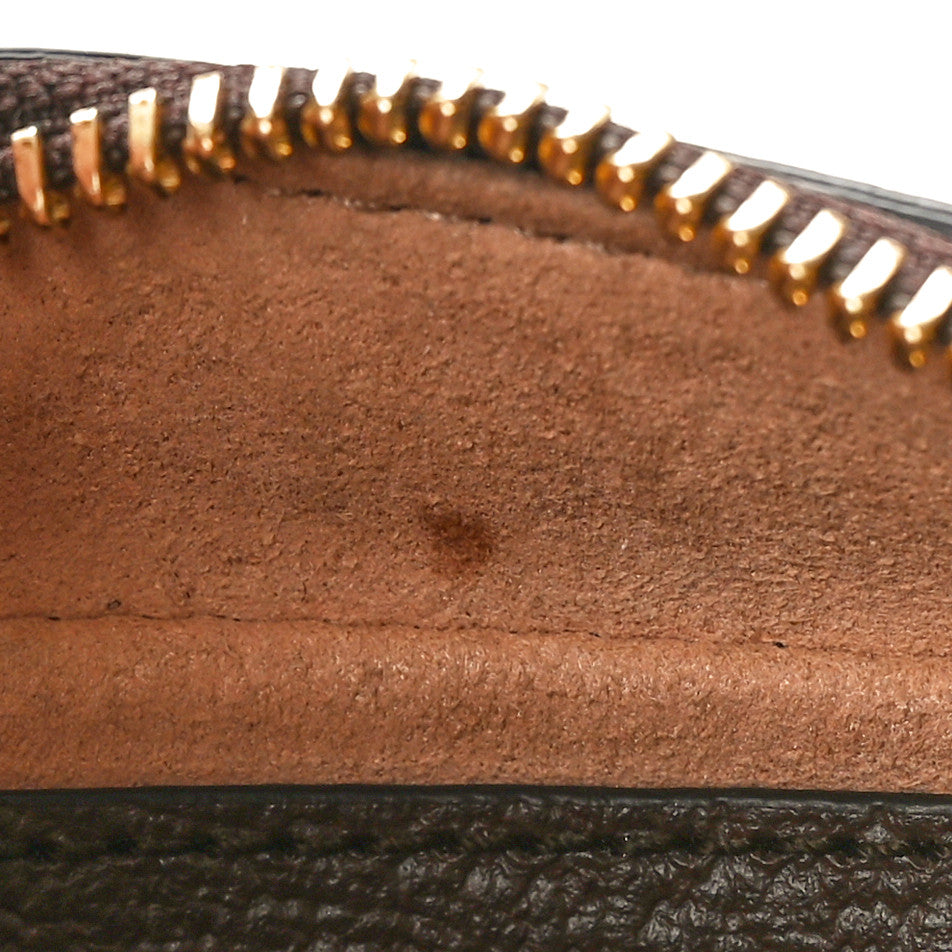 Gucci Monogram Jumbo GG Textured Dollar Calfskin Web Mini Ophidia Half Moon Hobo Camel Ebony New Acero 8 of 11