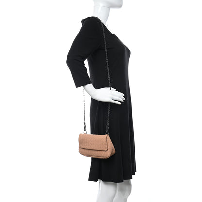 Bottega Veneta Nappa Intrecciato Mini Messenger Bag Mink 2 of 10
