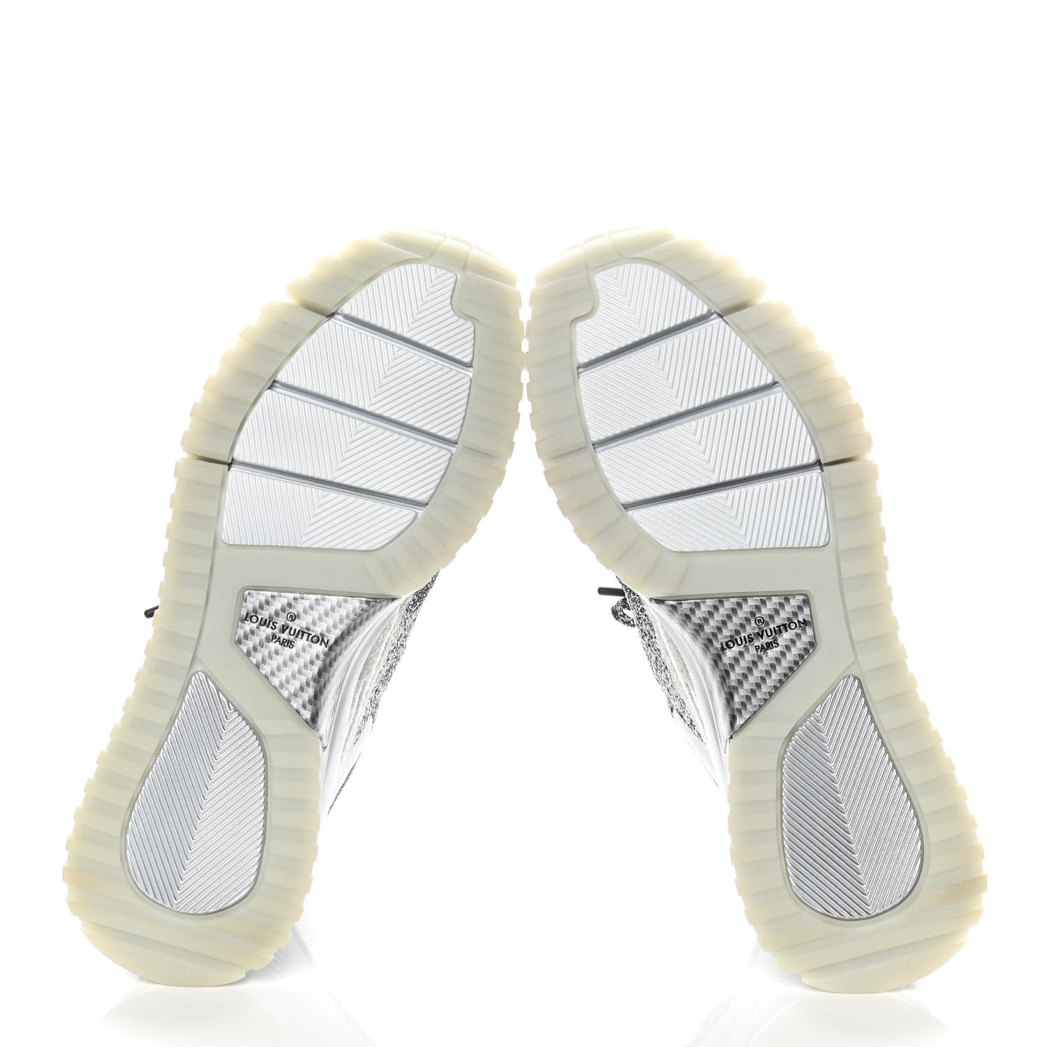 Louis Vuitton Technical Knit Mens V.N.R Sneakers 8 Silver 7 of 12