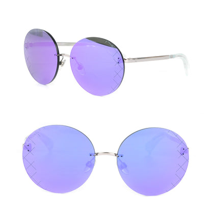 Chanel Mirrored Round Sunglasses 4216 Purple 1 of 6