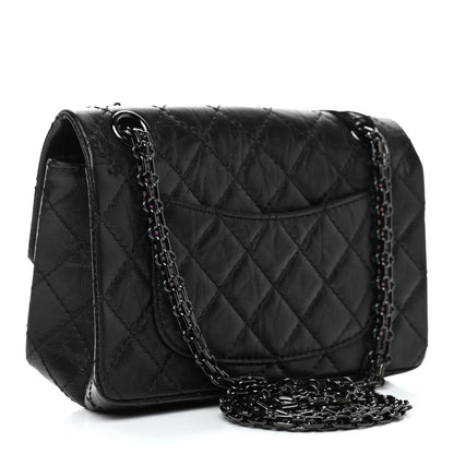Chanel Aged Calfskin Quilted 2.55 Reissue Mini Flap So Black 3 of 9