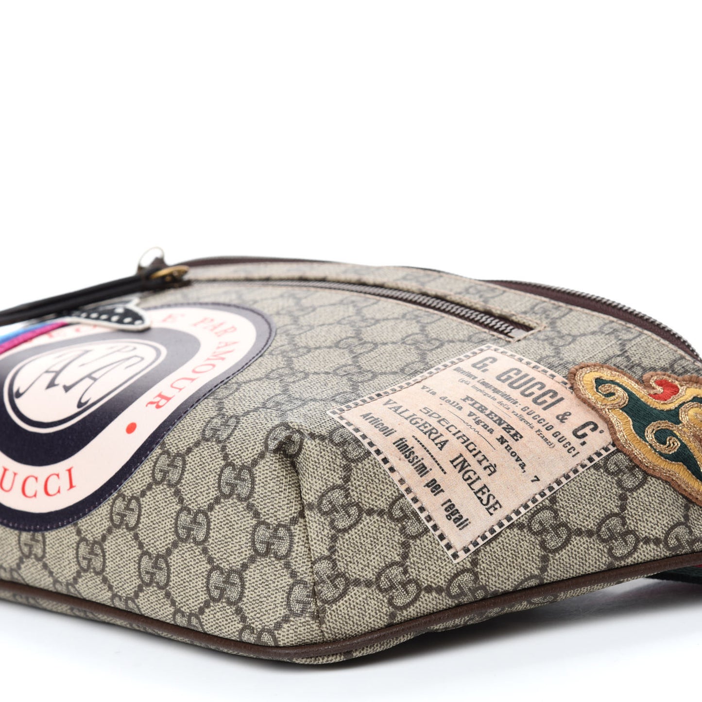 GG Supreme Monogram Courrier Belt Bag Beige New Acero